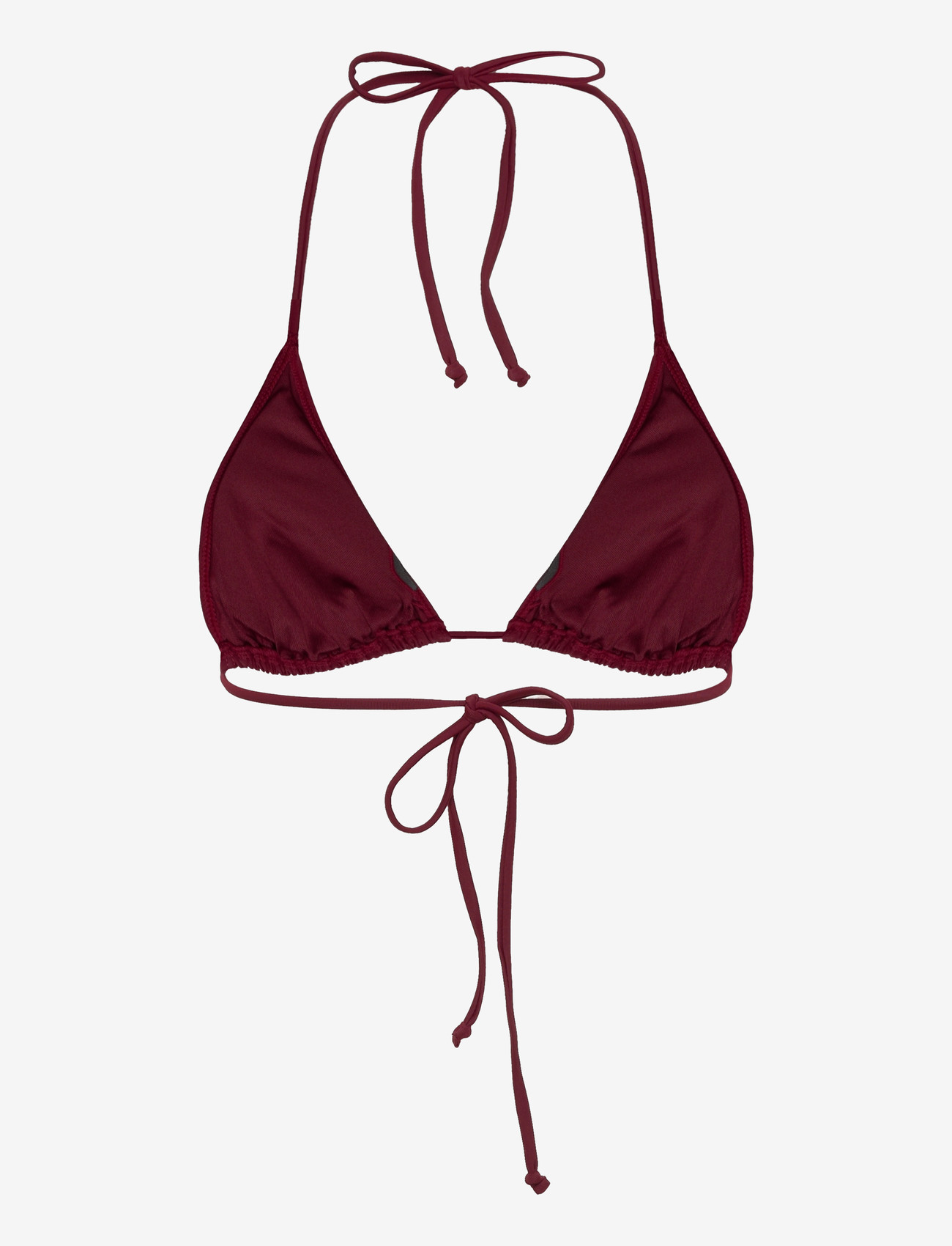 Rosemunde - RWShiitake Triangle Bikini Top - trekantsbikinier - cabernet - 1