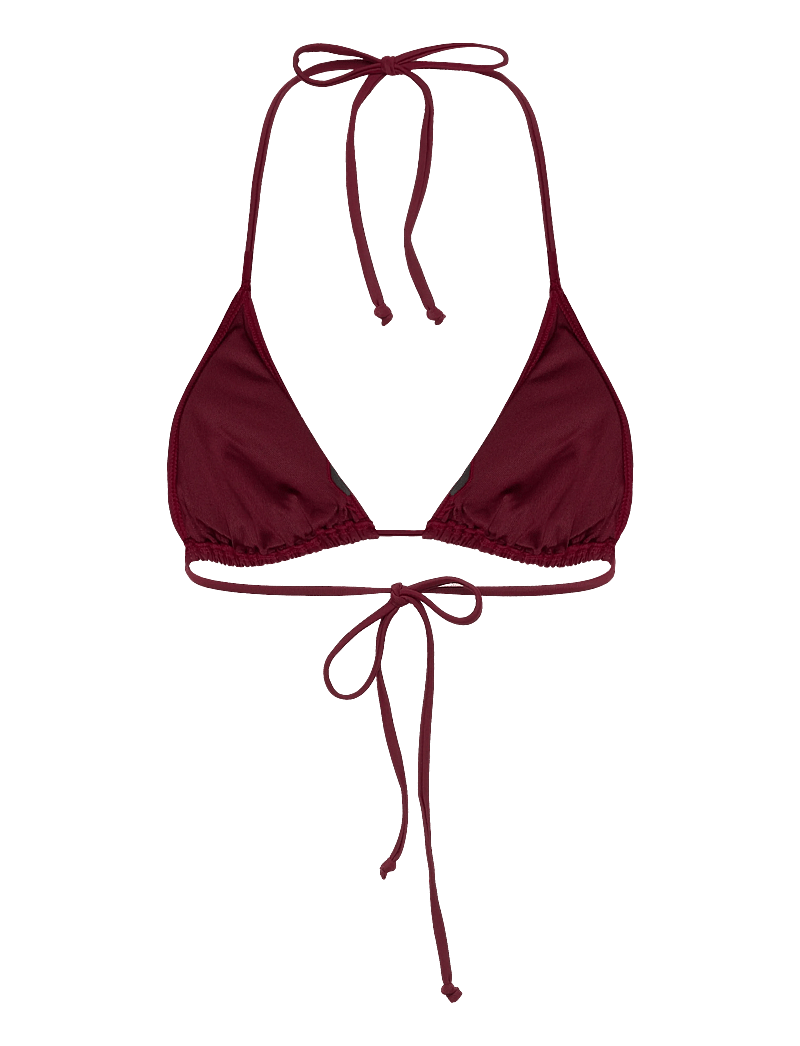 Rosemunde - RWShiitake Triangle Bikini Top - trekantsbikinier - cabernet - 1