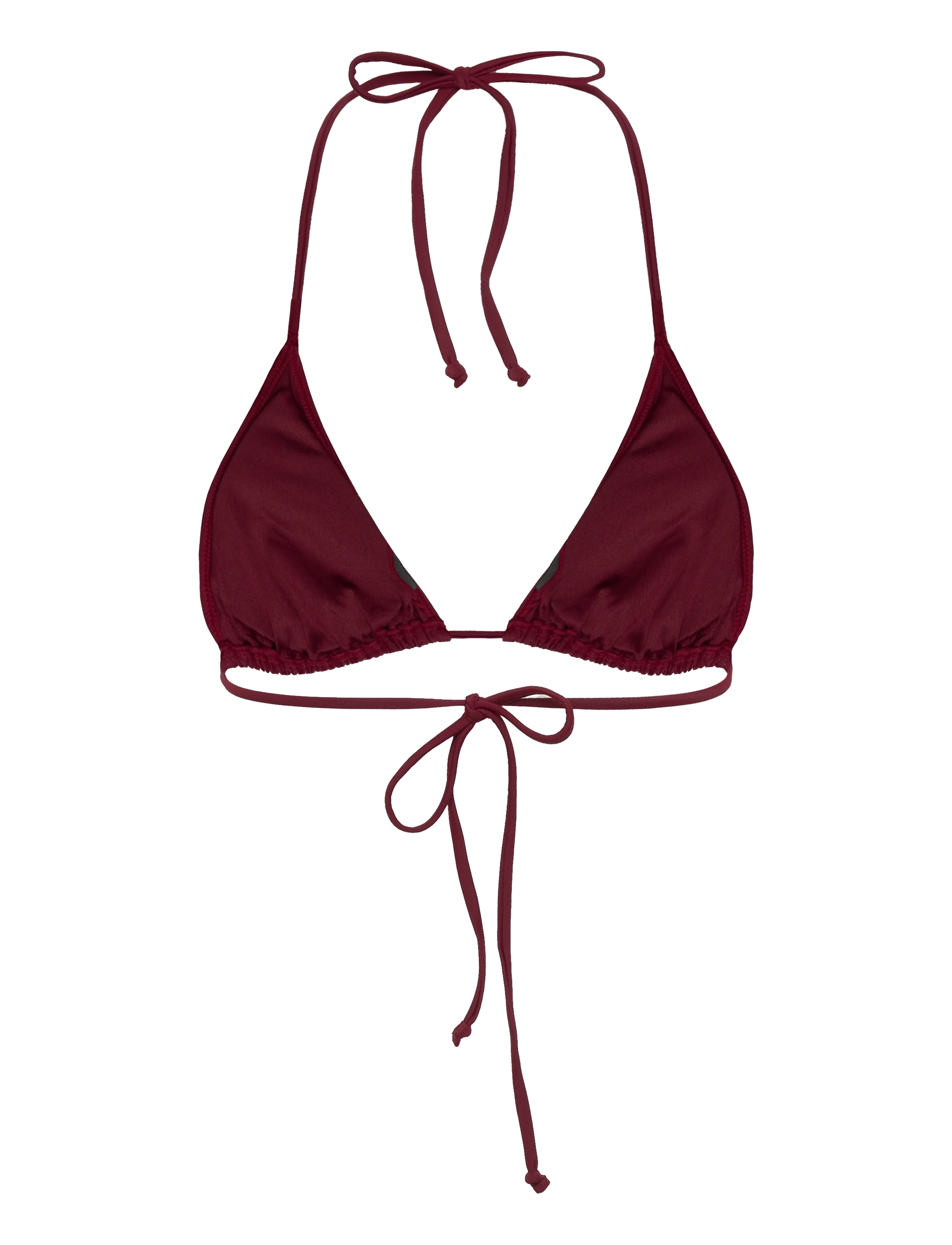 Rosemunde - RWShiitake Triangle Bikini Top - trójkątny stanik bikini - cabernet - 1