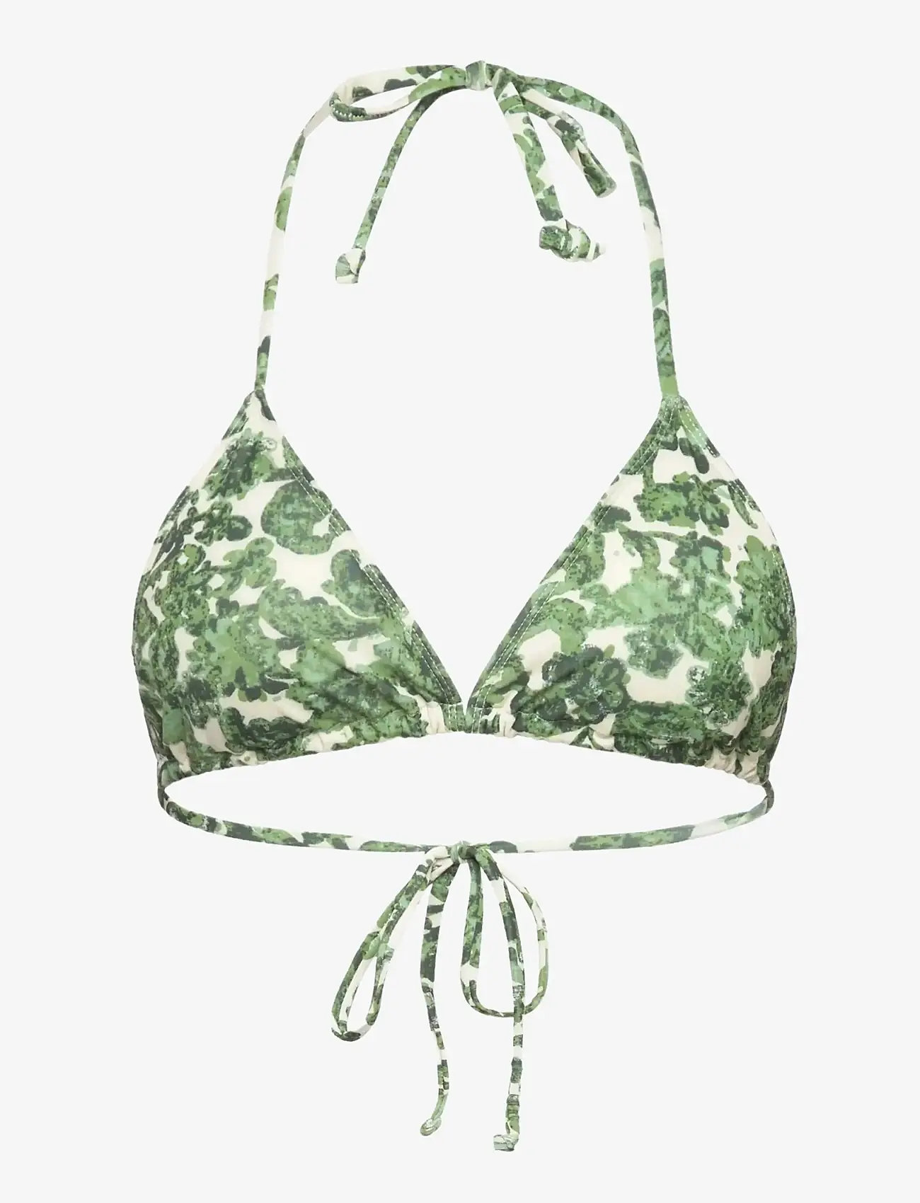 Rosemunde - RWShiitake Triangle Bikini Top - trekantsbikinier - green ink - 0
