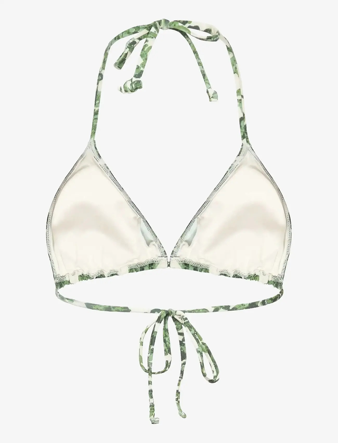 Rosemunde - RWShiitake Triangle Bikini Top - trekantsbikinier - green ink - 1