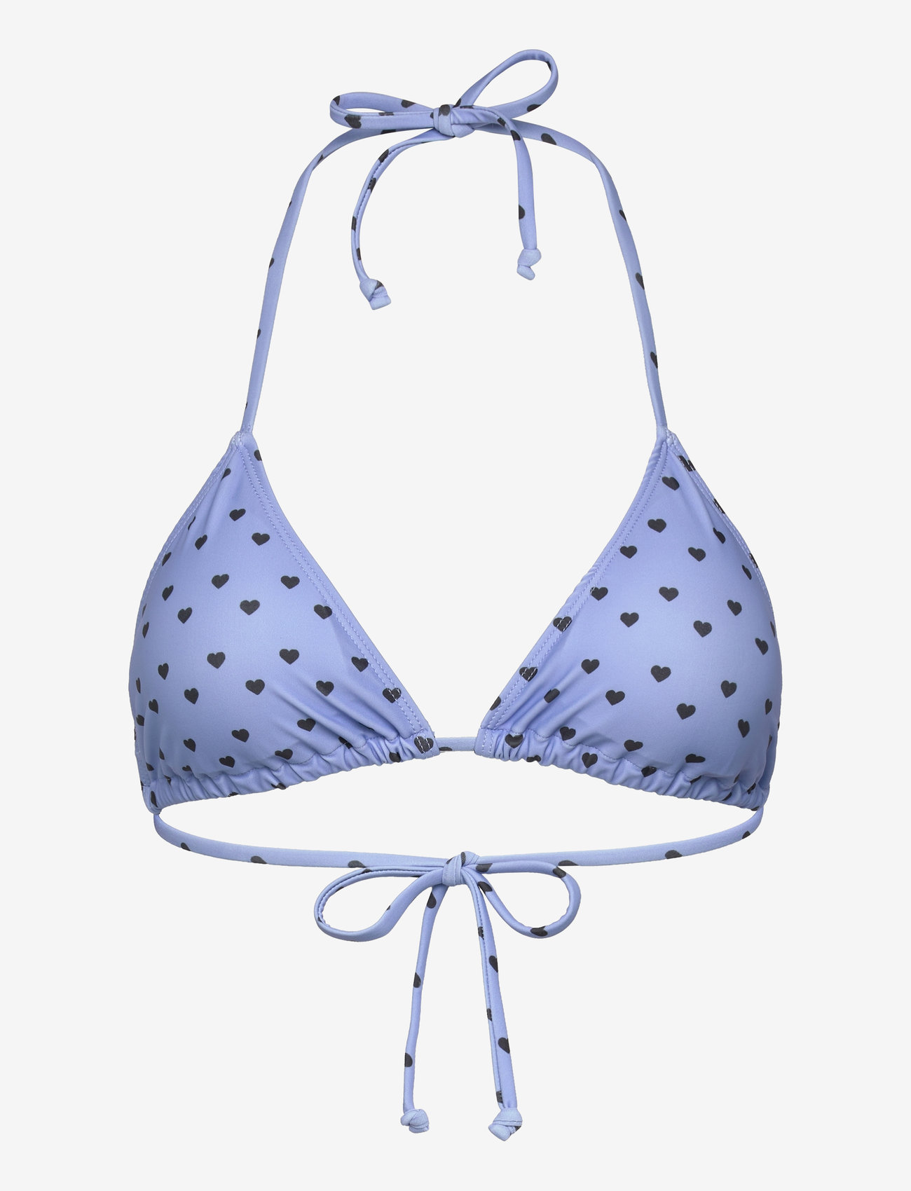 Rosemunde - RWShiitake Triangle Bikini Top - trekantsbikinier - heart dots white - 0