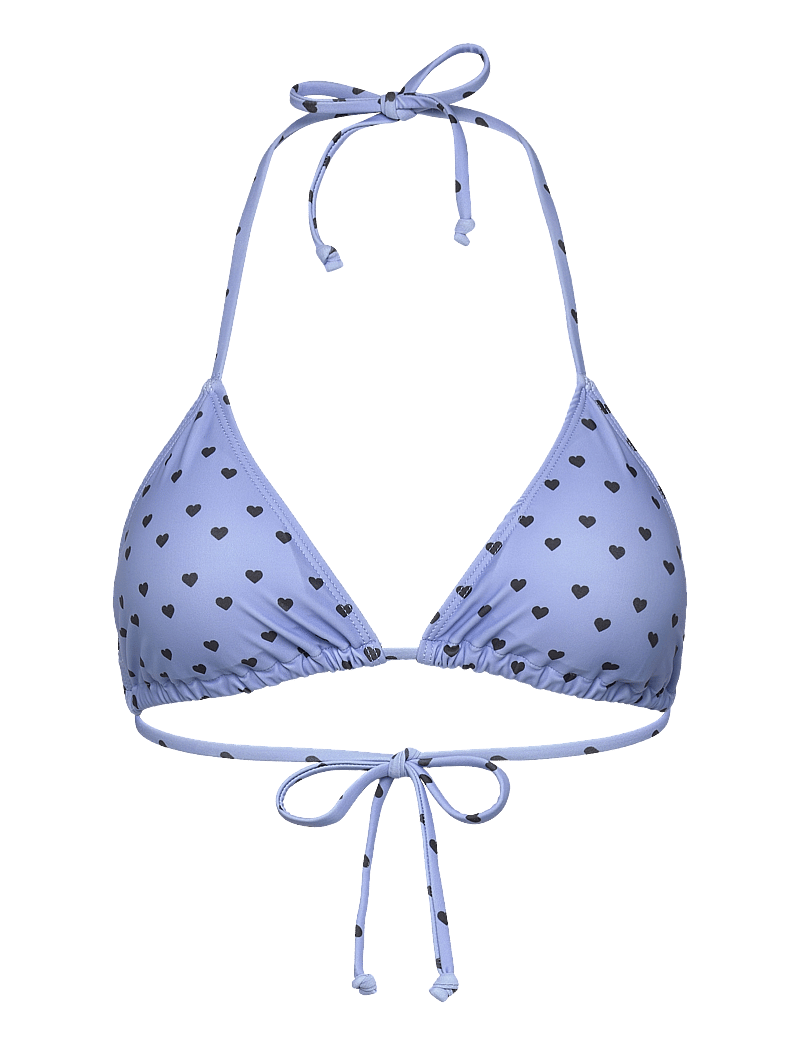 Rosemunde - RWShiitake Triangle Bikini Top - trekantsbikinier - heart dots white - 0