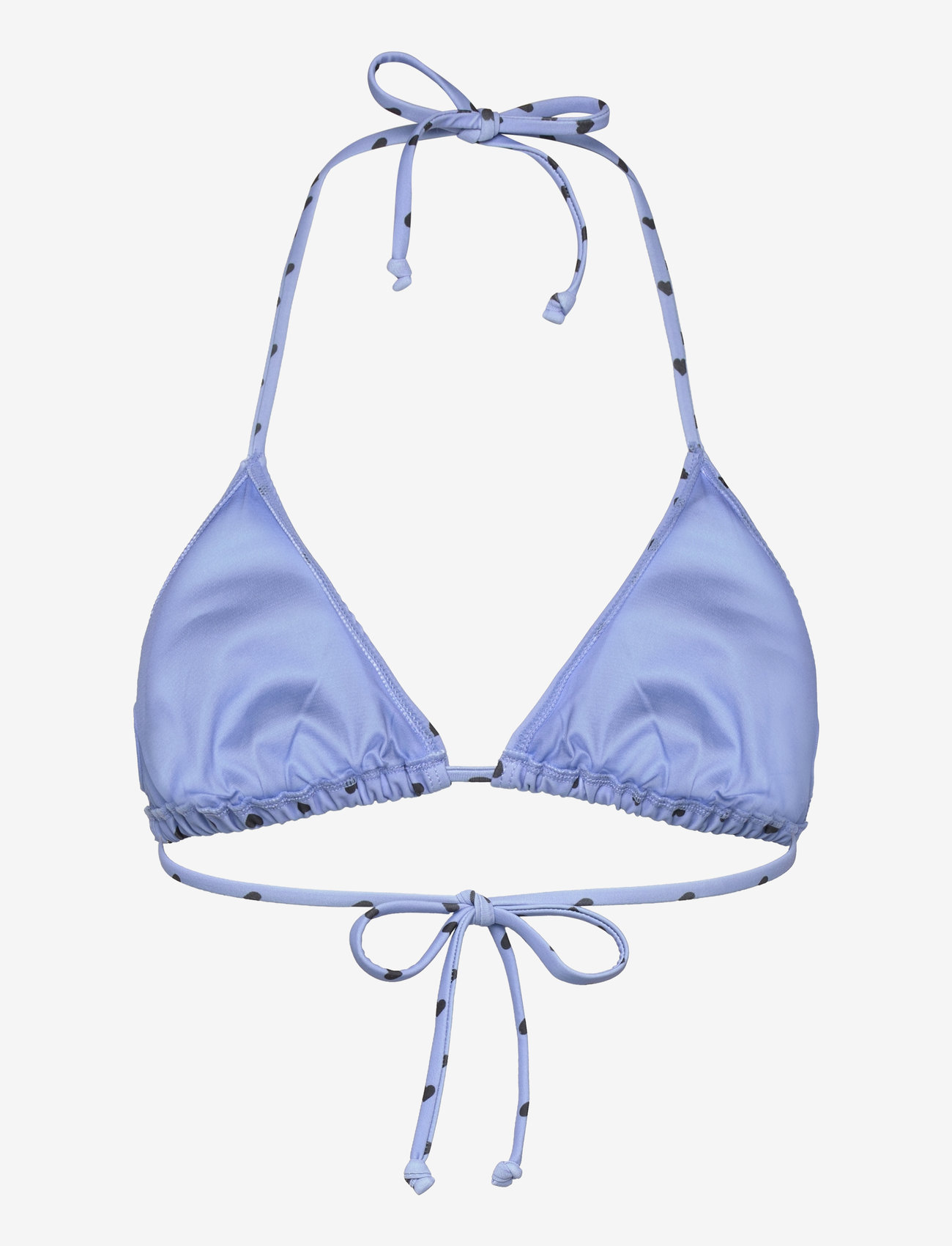 Rosemunde - RWShiitake Triangle Bikini Top - trekantsbikinier - heart dots white - 1