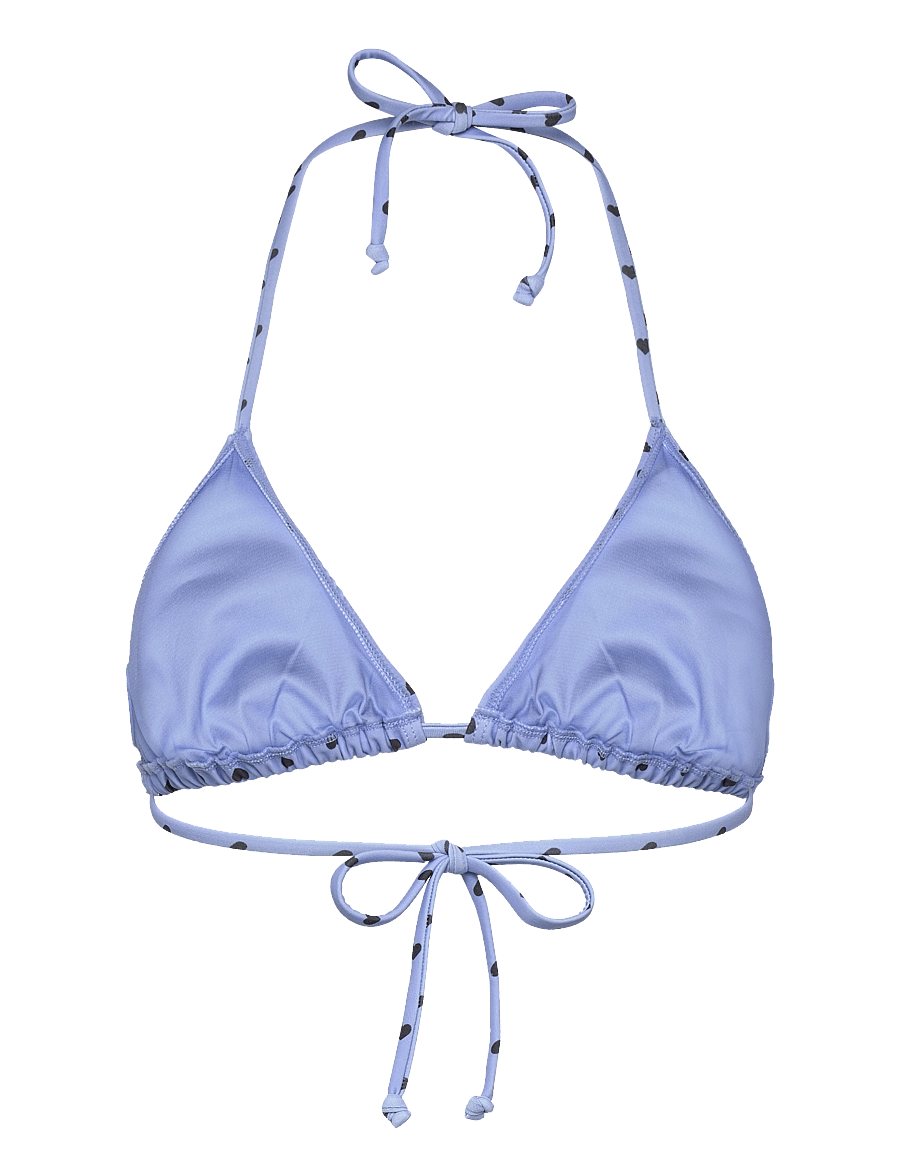 Rosemunde - RWShiitake Triangle Bikini Top - trekantsbikinier - heart dots white - 1