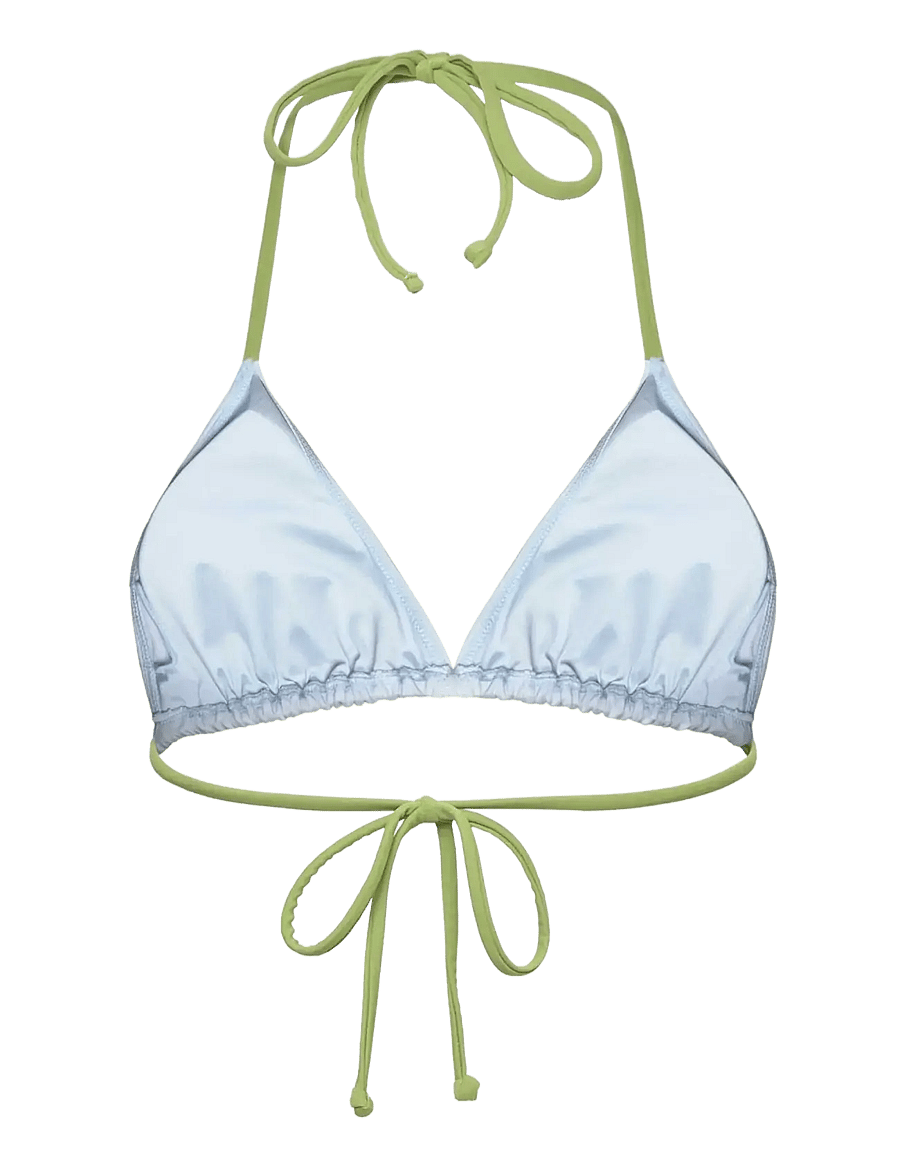 Rosemunde - RWShiitake Triangle Bikini Top - trekantsbikinier - new blue constrast - 1