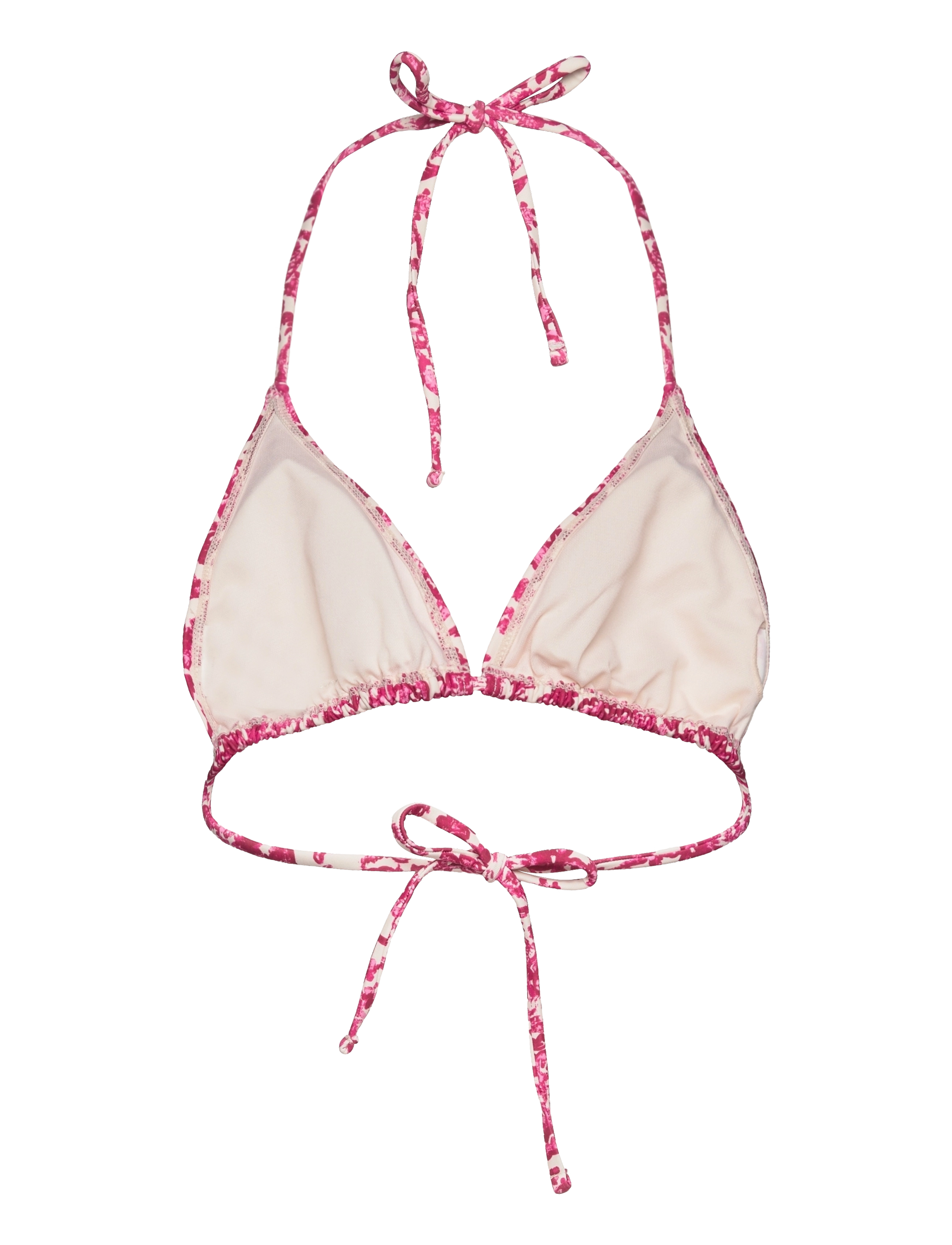 Rosemunde - RWShiitake Triangle Bikini Top - dreieck-bikini-oberteile - pink ink flower print - 1