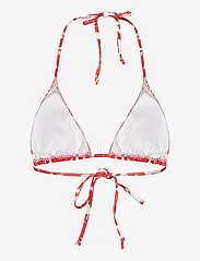 Rosemunde - Triangle bikini top - trikampio formos bikinio liemenėlės - red ink flower print - 1