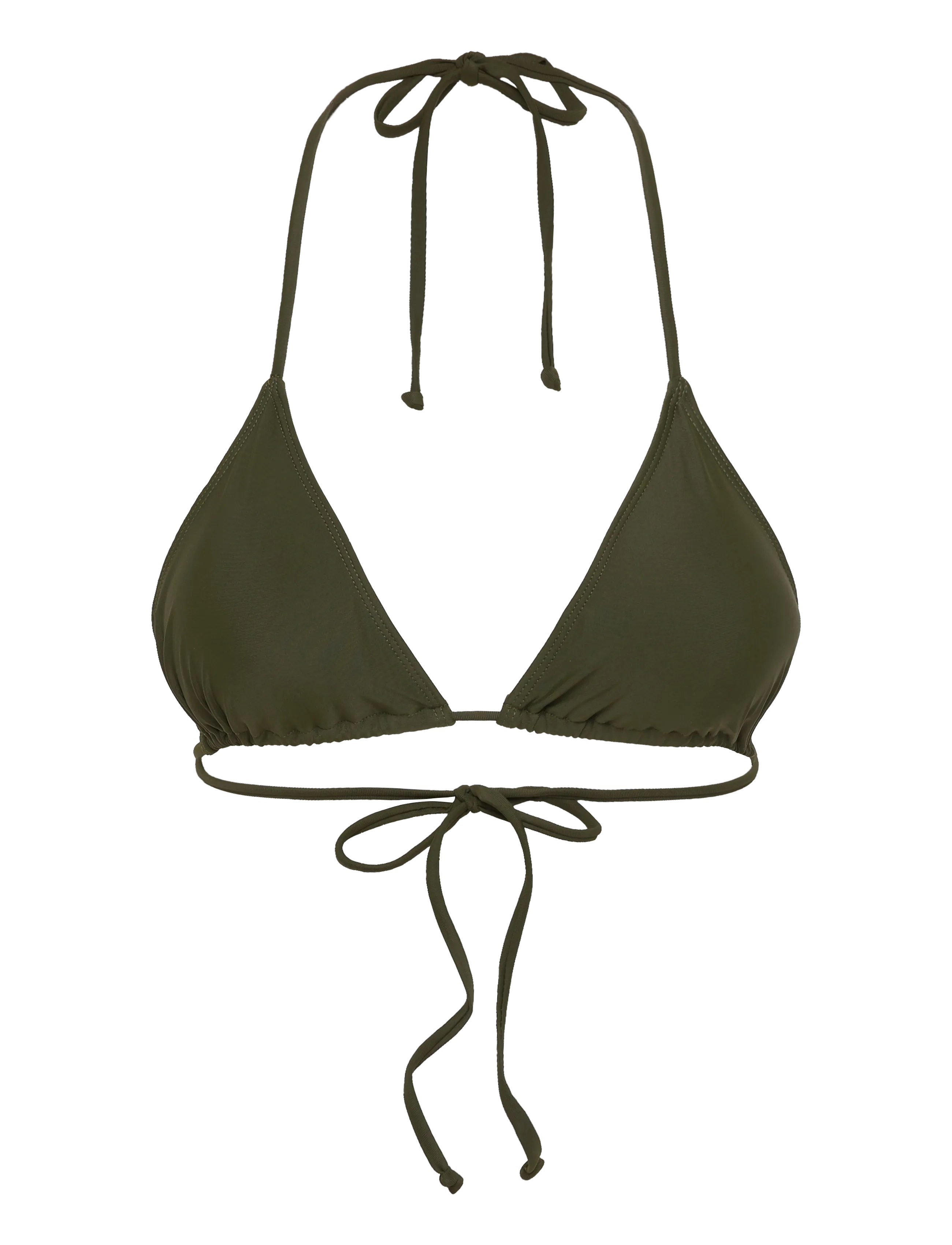 RWShiitake Triangle Bikini Top - RIFLE GREEN