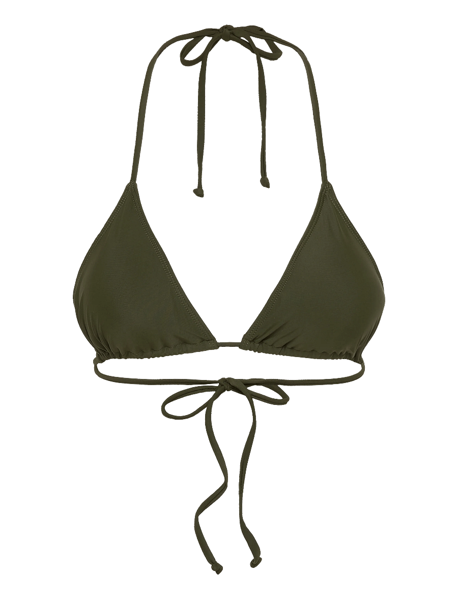 Rosemunde - RWShiitake Triangle Bikini Top - triangle bikinis - rifle green - 0