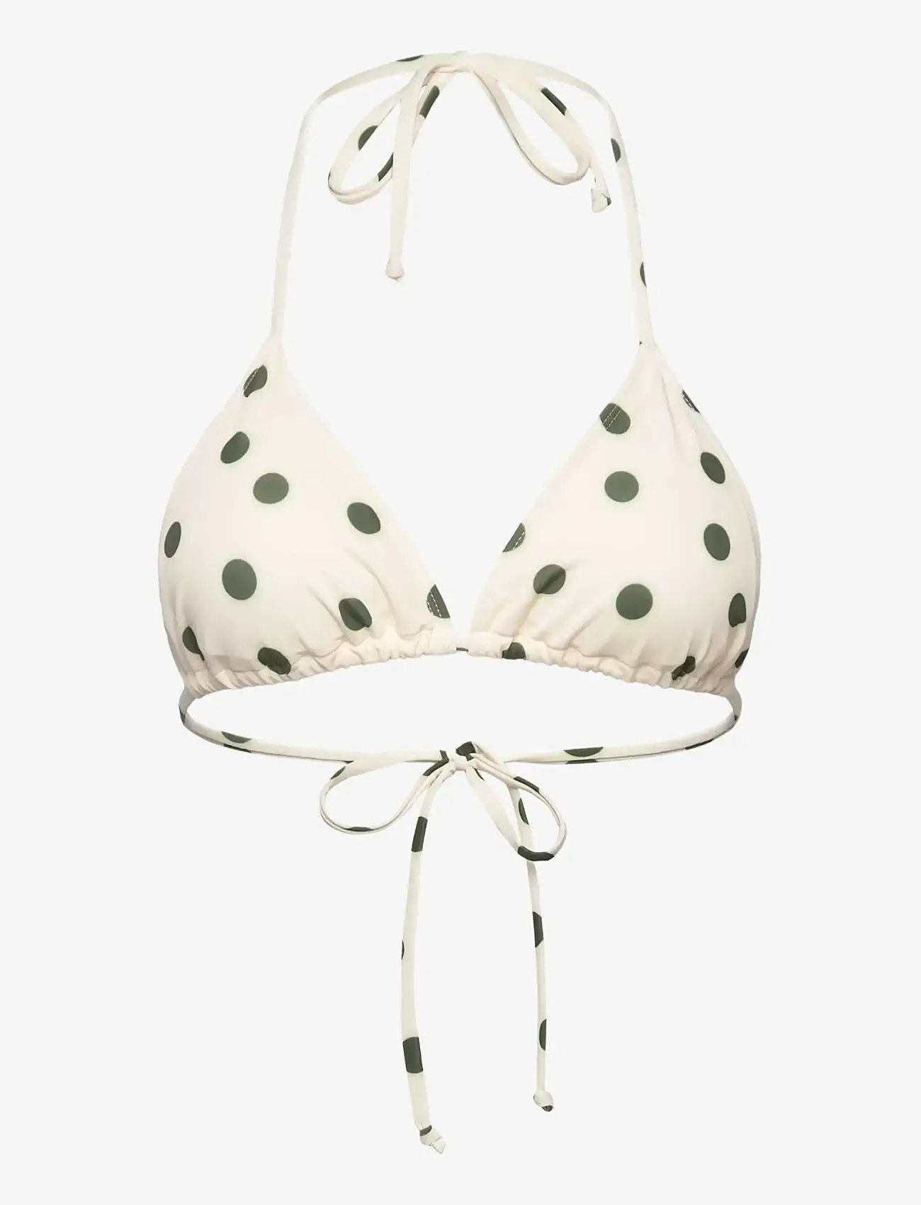 Rosemunde - RWShiitake Triangle Bikini Top - trekantsbikinier - warm gray dot - 0