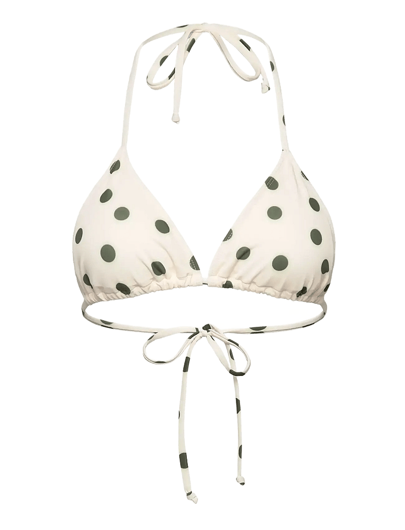 Rosemunde - RWShiitake Triangle Bikini Top - trekantsbikinier - warm gray dot - 0