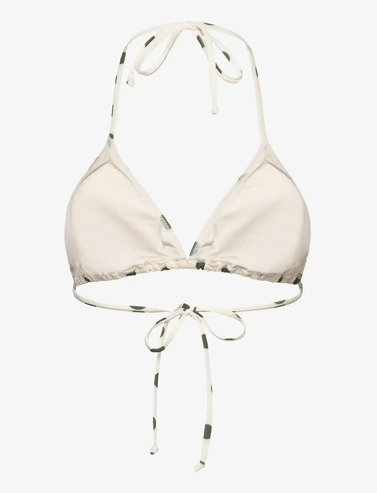 Rosemunde - RWShiitake Triangle Bikini Top - trekantsbikinier - warm gray dot - 1