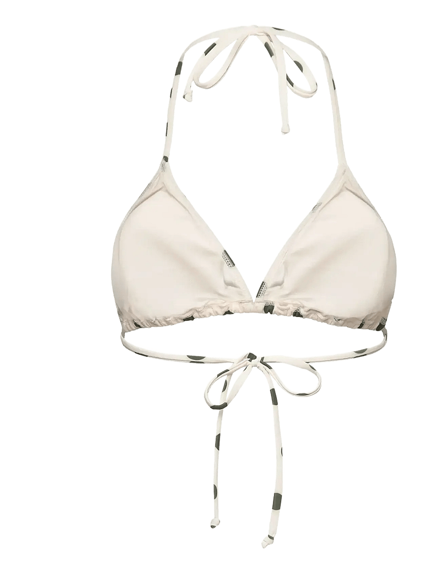 Rosemunde - RWShiitake Triangle Bikini Top - trekantsbikinier - warm gray dot - 1
