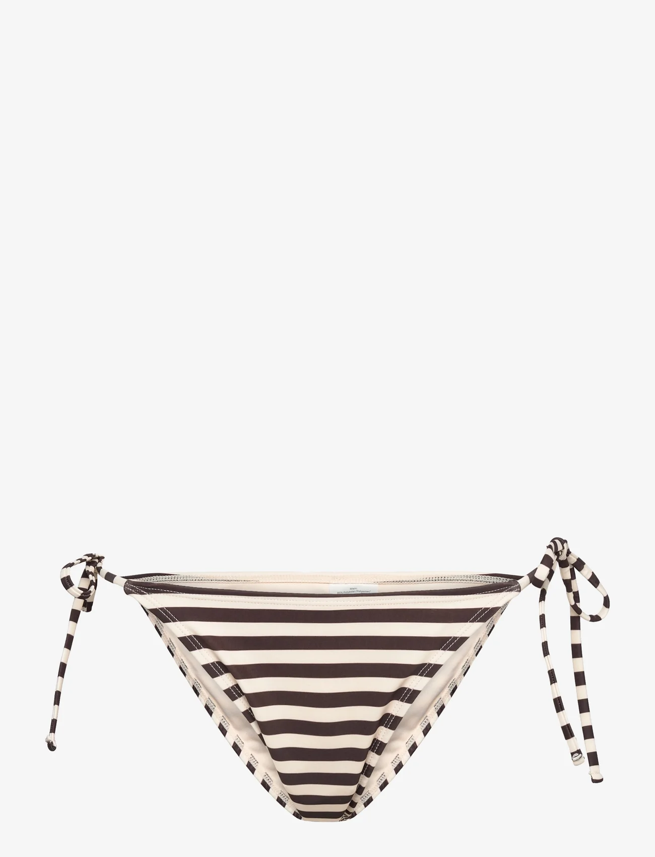 Rosemunde - Bikini brief low waist - küljele seotavad bikiinid - black brown marble stripe - 0