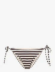 Rosemunde - Bikini brief low waist - Šonuose segami bikiniai - black brown marble stripe - 0