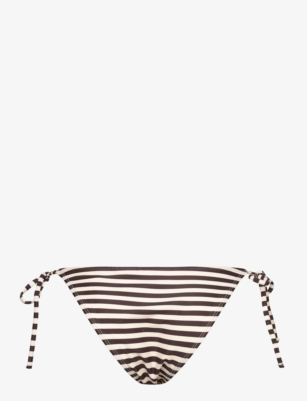 Rosemunde - Bikini brief low waist - bikini z wiązaniami po bokach - black brown marble stripe - 1