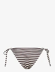 Rosemunde - Bikini brief low waist - küljele seotavad bikiinid - black brown marble stripe - 1