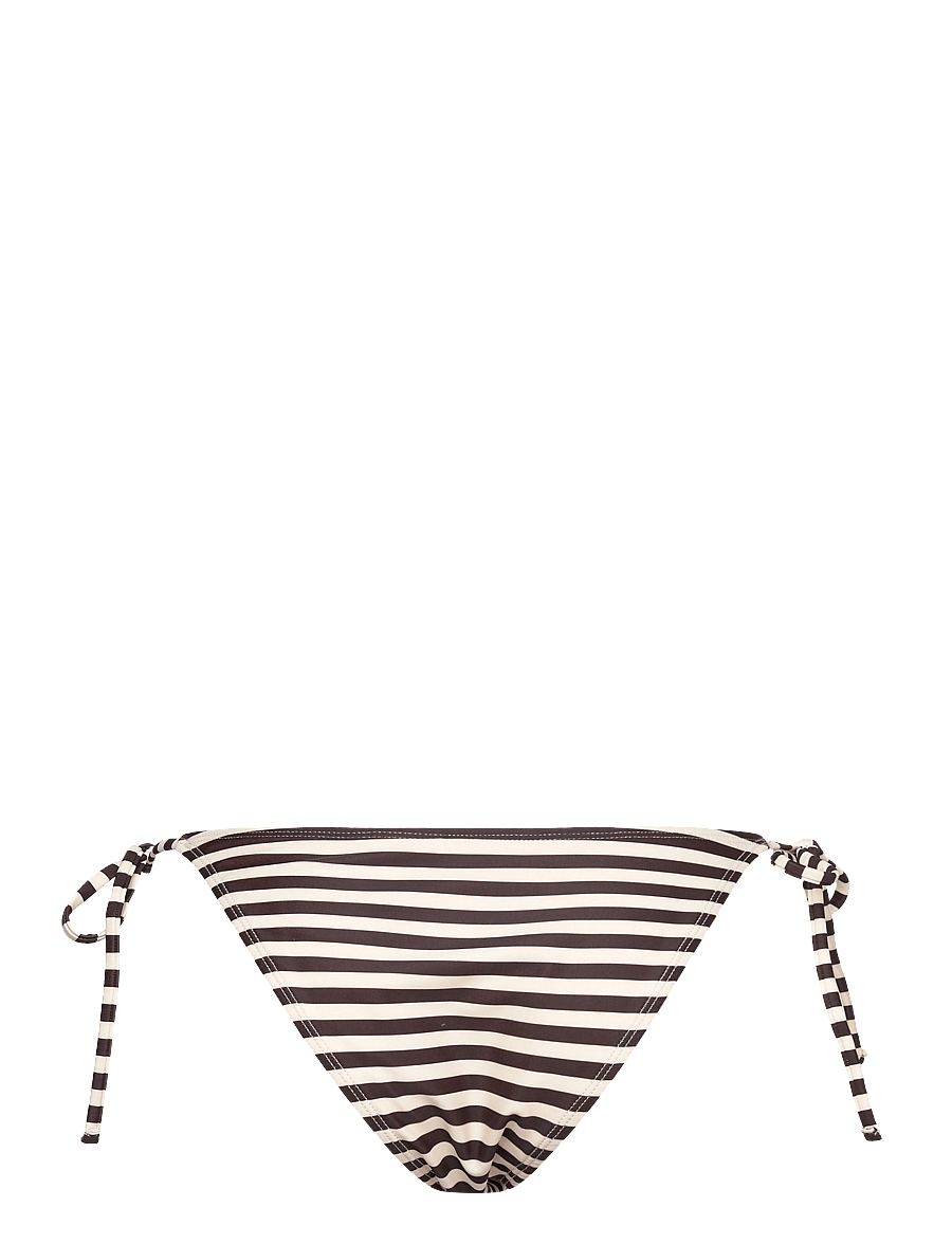 Rosemunde - Bikini brief low waist - side tie bikinis - black brown marble stripe - 1