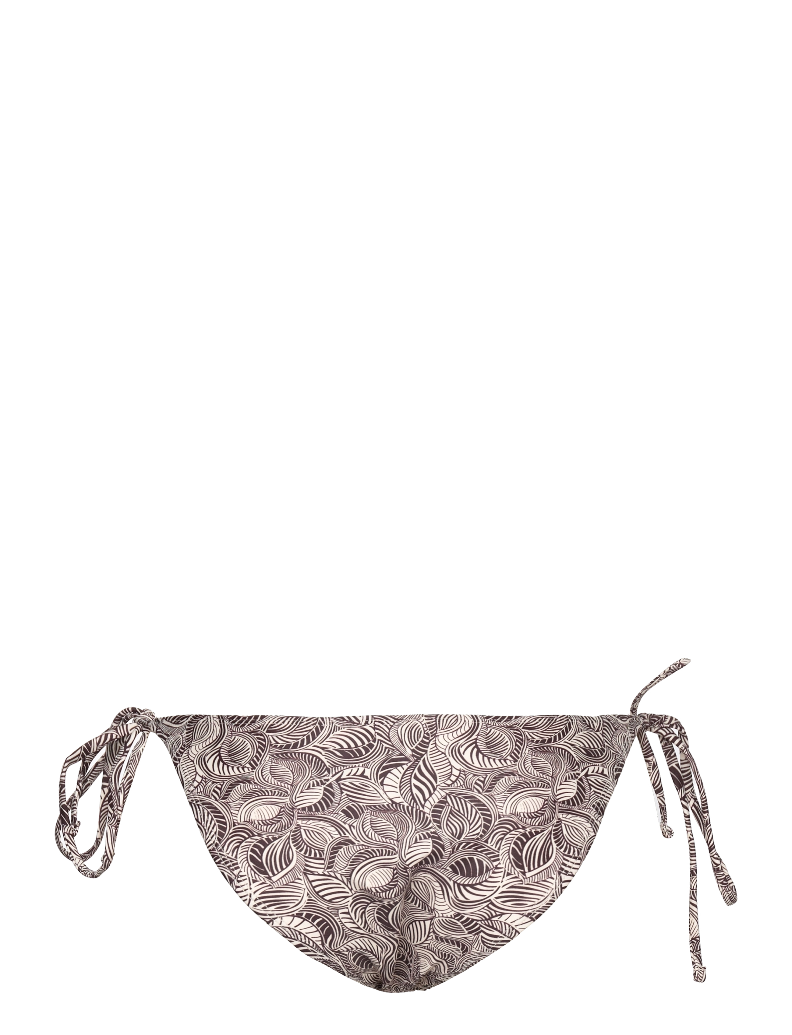 Rosemunde - Bikini brief low waist - side tie bikinis - brown leaf print - 1