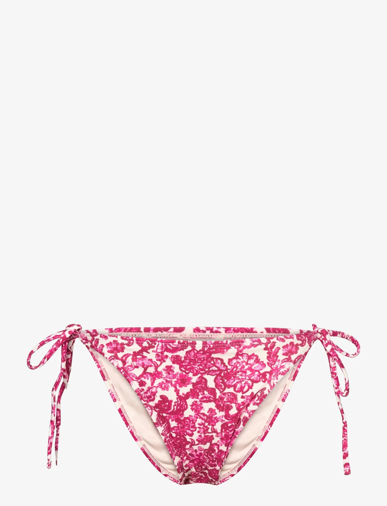 Rosemunde - Bikini brief low waist - side tie bikinis - pink ink flower print - 0