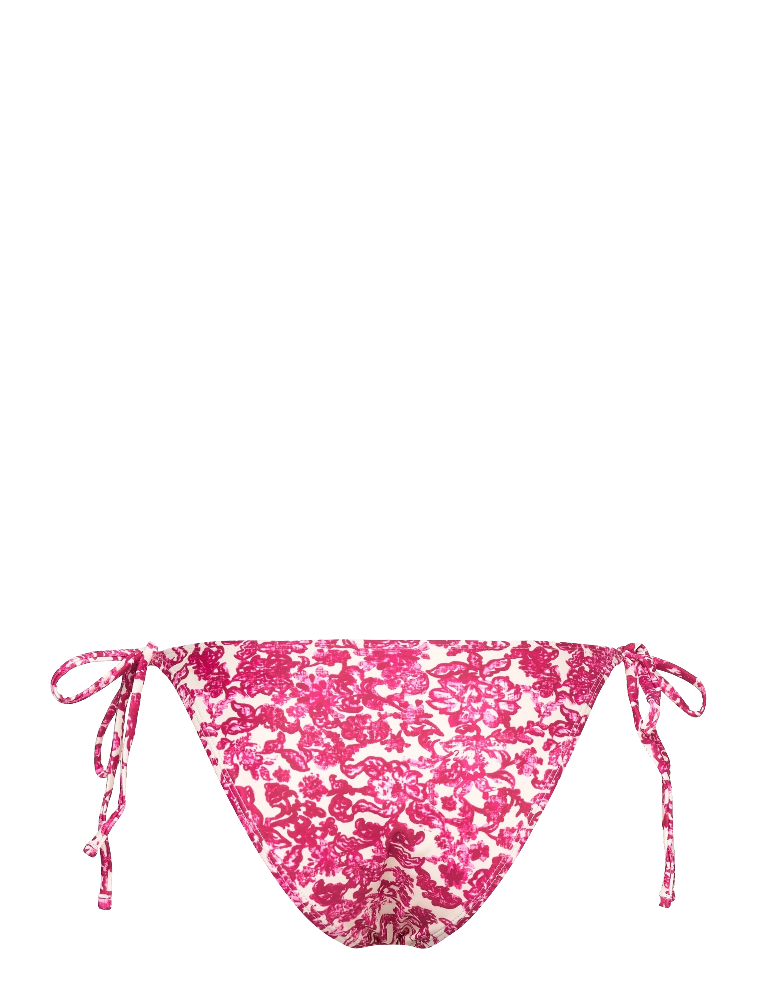 Rosemunde - Bikini brief low waist - küljele seotavad bikiinid - pink ink flower print - 1