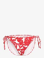 Bikini brief low waist - RED INK FLOWER PRINT