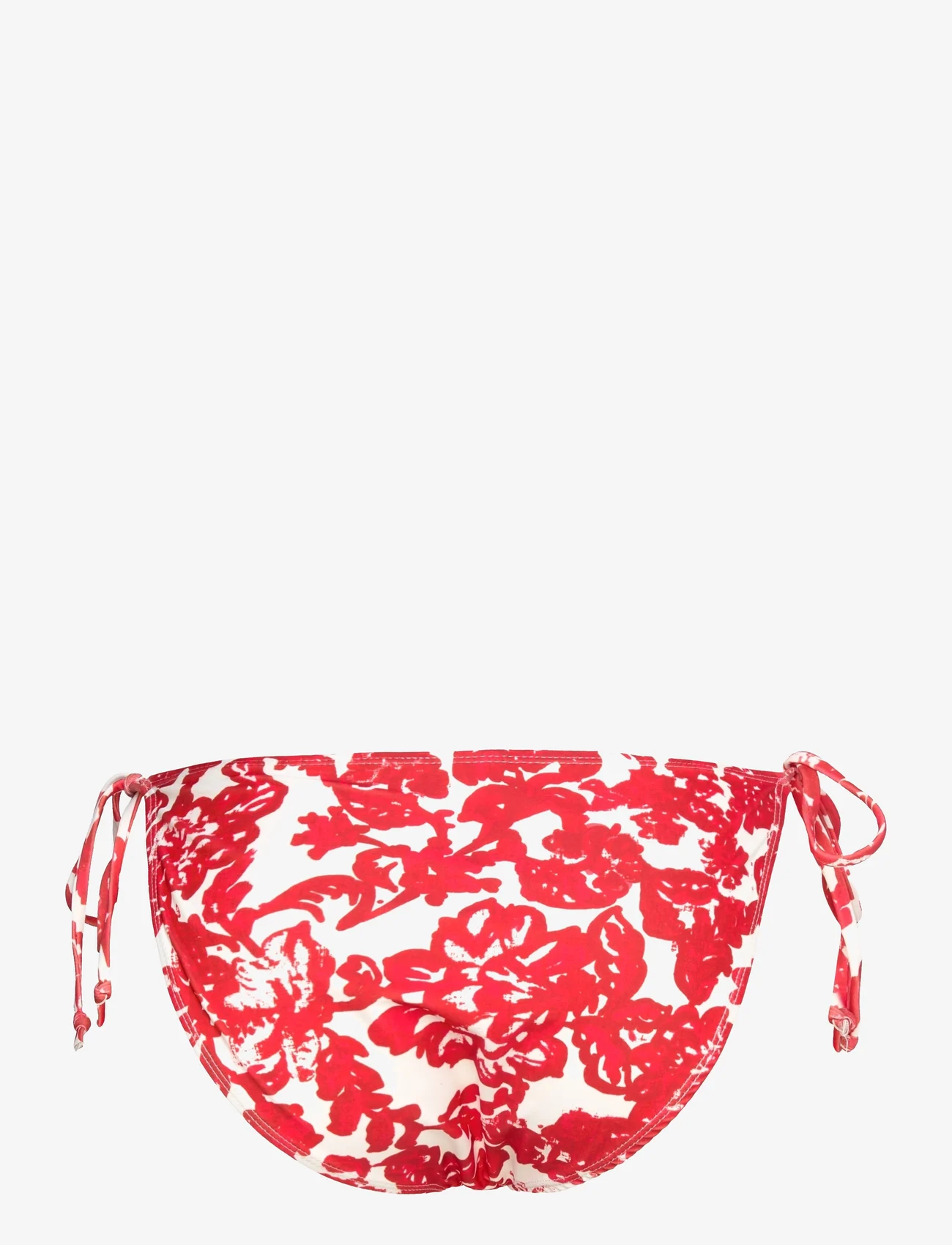 Rosemunde - Bikini brief low waist - bikini's met bandjes opzij - red ink flower print - 1