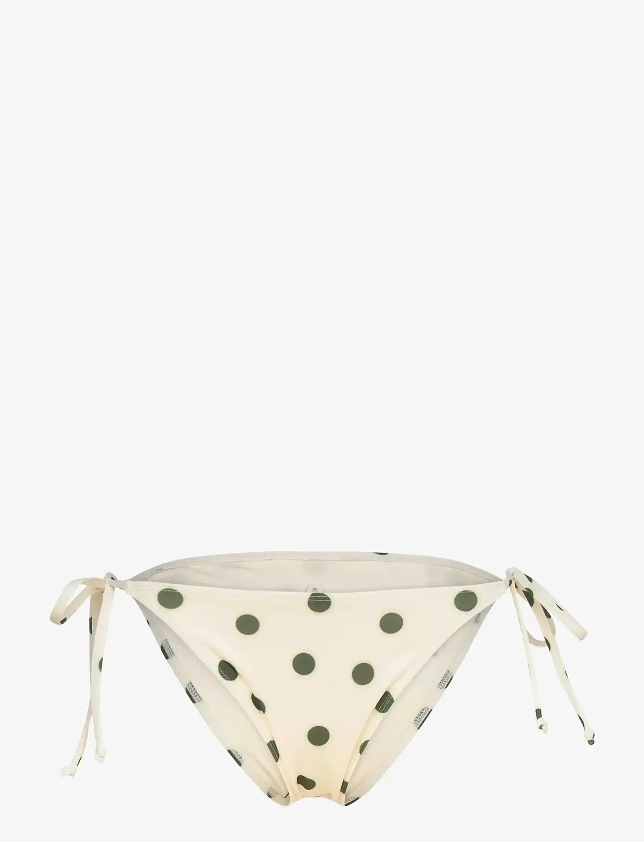 Rosemunde - RWShiitake Bikini Brief Low Waist - side tie bikinis - warm gray dot - 0