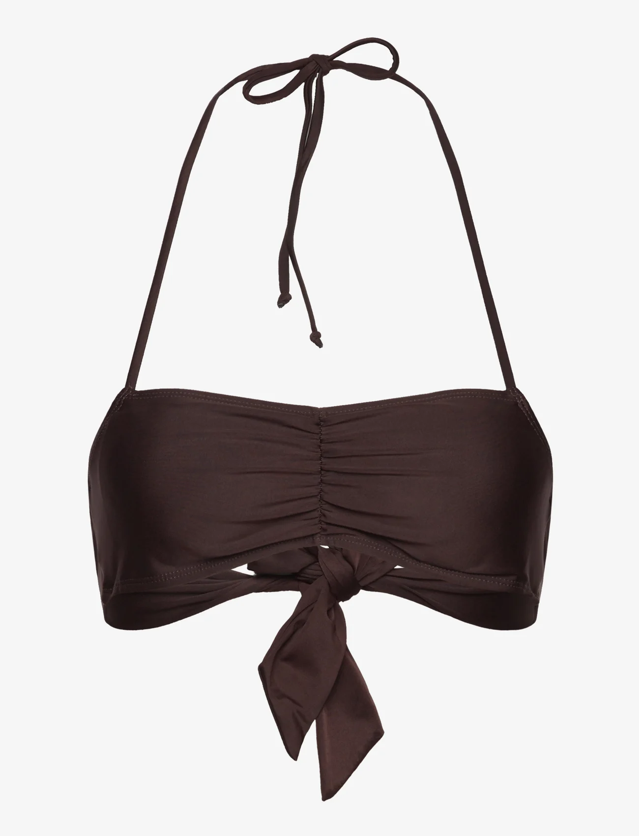 Rosemunde - Bandeau bikini top - bandeau bikini - black brown - 0