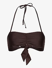 Rosemunde - Bandeau bikini top - paelast bikiinide ülaosad - black brown - 0