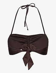 Rosemunde - Bandeau bikini top - bikini bandeau - black brown - 1