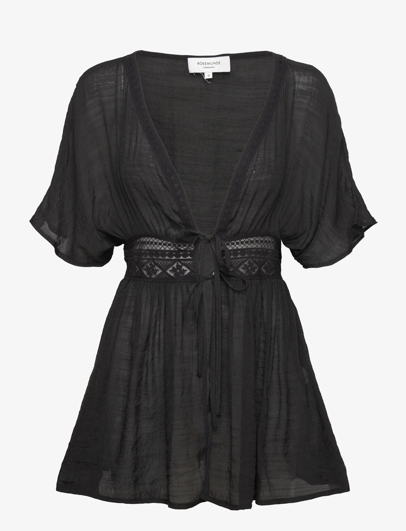 Rosemunde - Kimono short - beachwear - black - 0