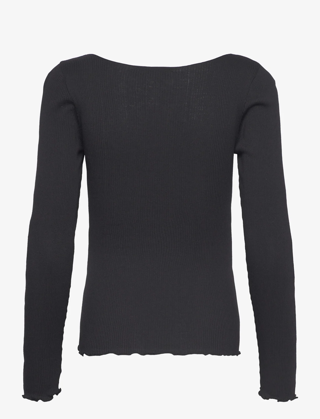 Rosemunde - Cotton t-shirt - langermede topper - black - 1