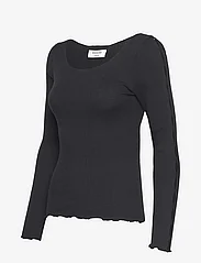 Rosemunde - Cotton t-shirt - langärmlige tops - black - 2