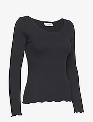 Rosemunde - Cotton t-shirt - langärmlige tops - black - 3