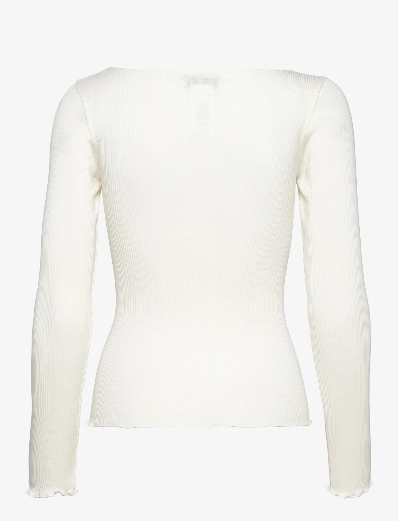 Rosemunde - Cotton t-shirt - langermede topper - ivory - 1