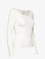 Rosemunde - Cotton t-shirt - langærmede toppe - ivory - 3