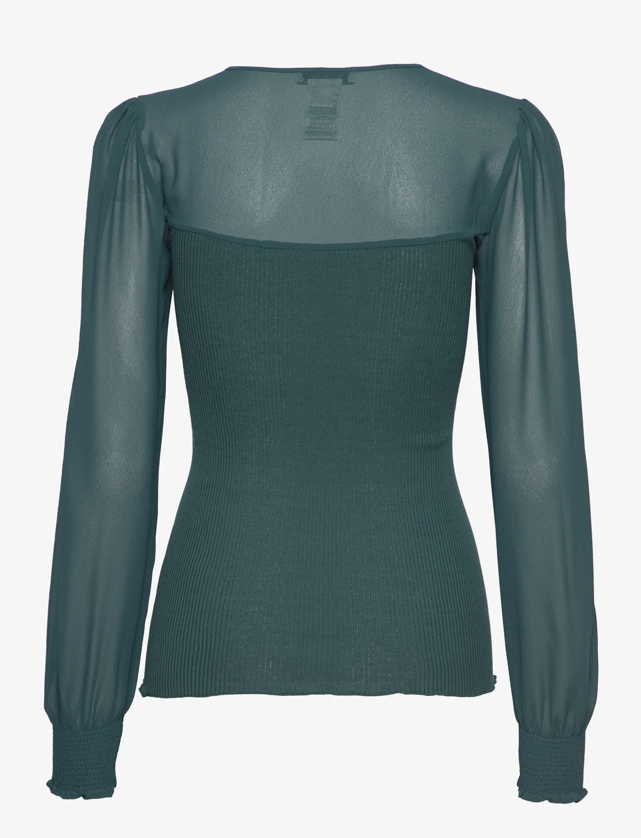 Rosemunde - Silk t-shirt - langärmlige tops - dark teal - 1
