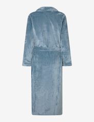Rosemunde - Long fleece robe - birthday gifts - dusty blue - 1