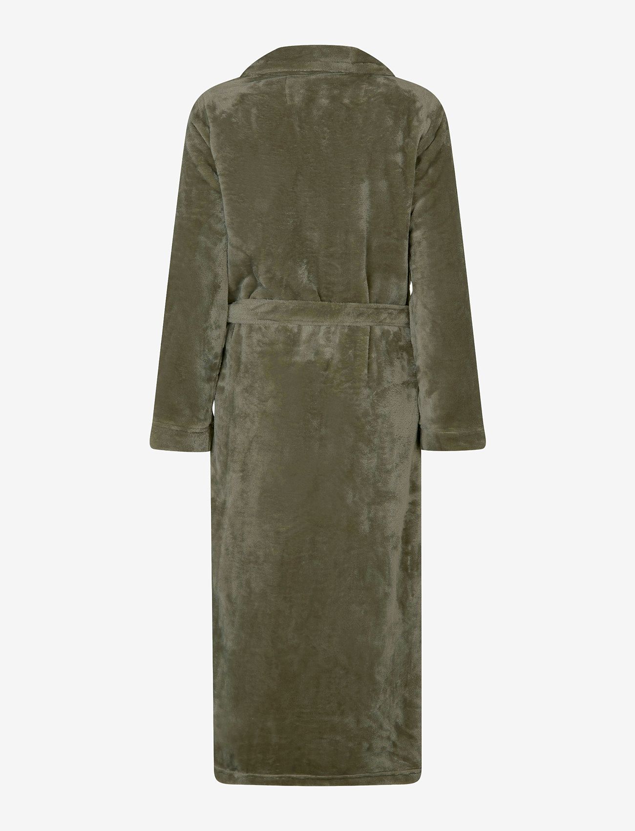 Rosemunde - Long fleece robe - bursdagsgaver - dusty olive - 1