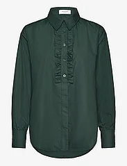 Rosemunde - RWSEbony shirt w/ruffles - overhemden met lange mouwen - dark green - 0