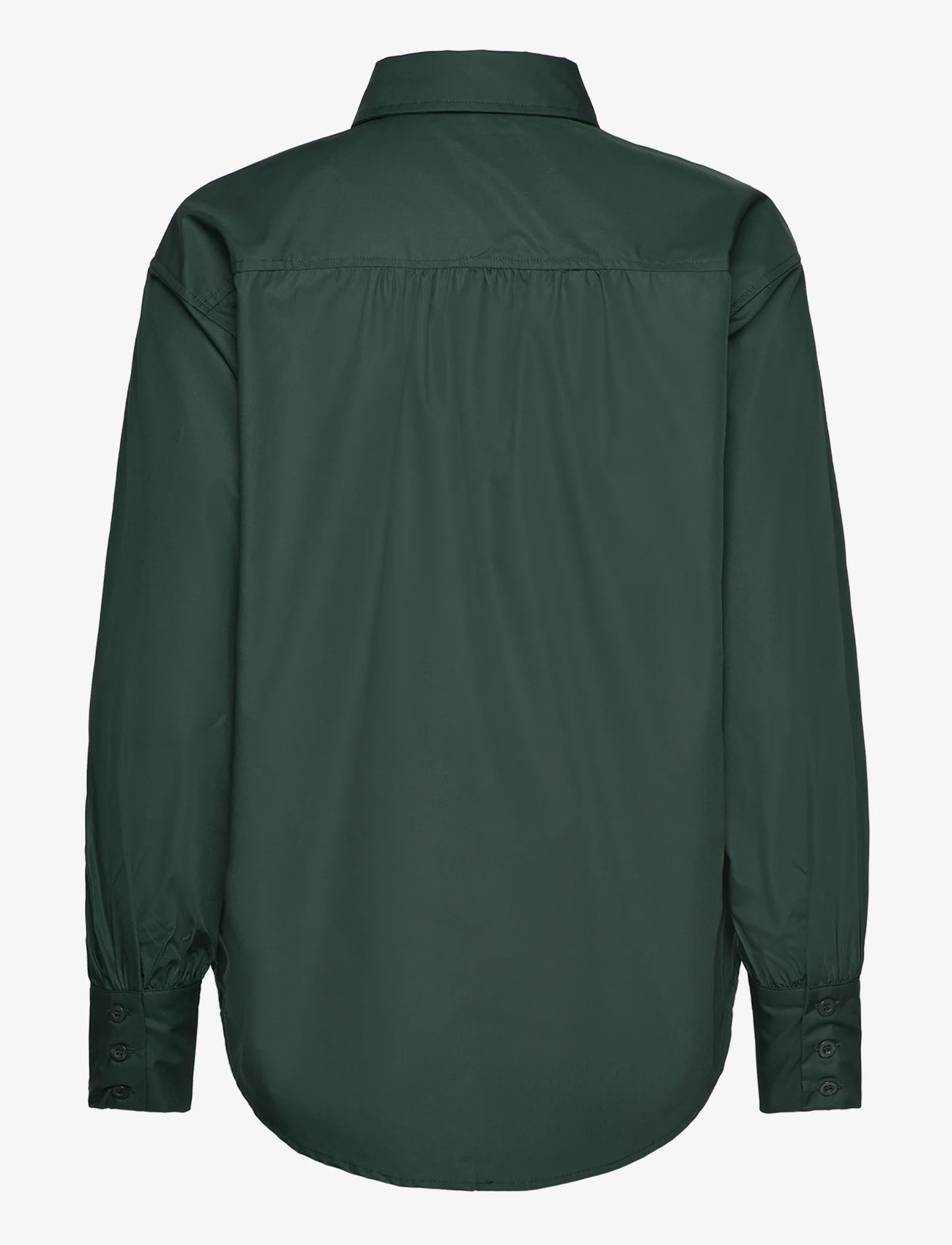 Rosemunde - RWSEbony shirt w/ruffles - overhemden met lange mouwen - dark green - 1