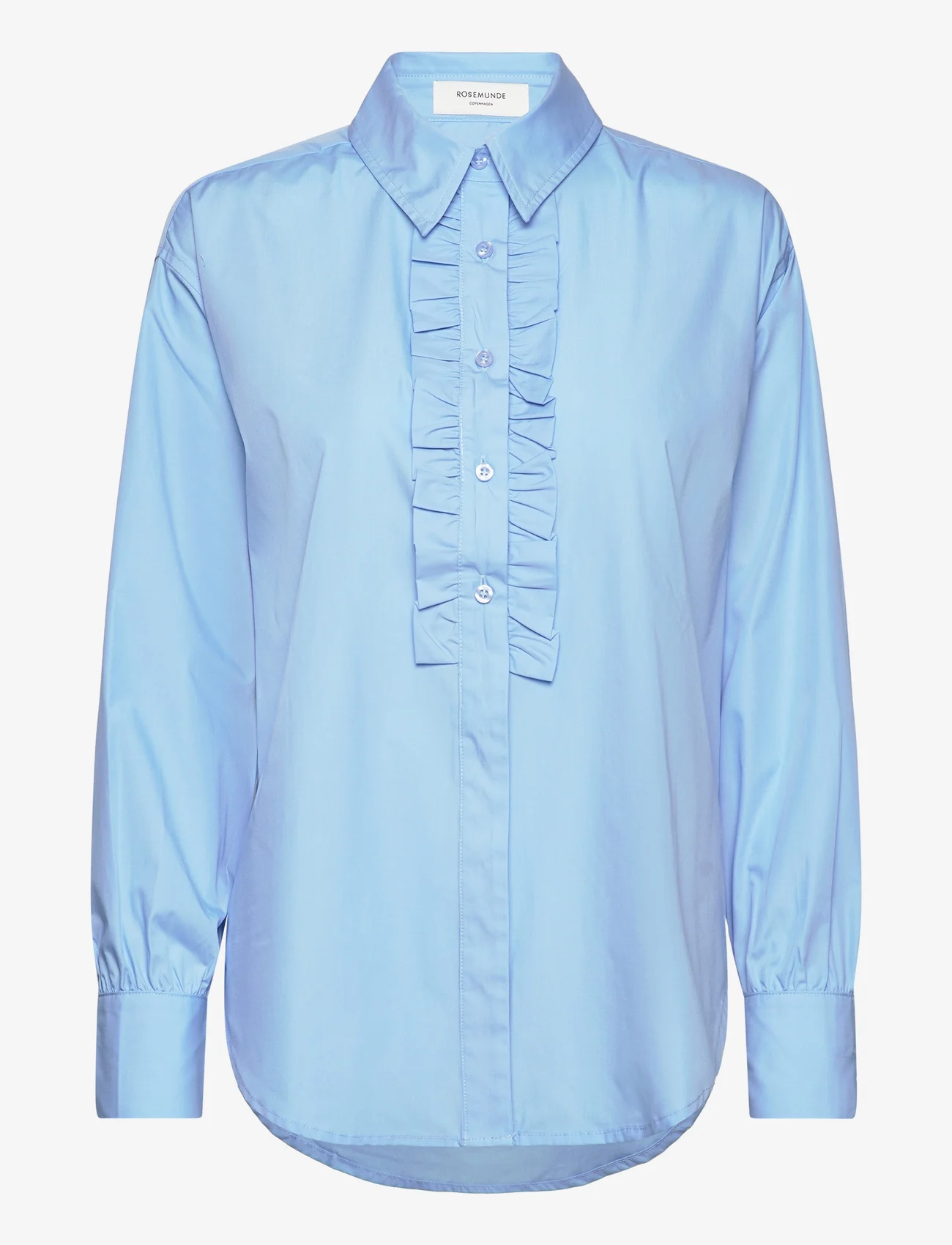 Rosemunde - RWSEbony shirt w/ruffles - long-sleeved shirts - heaven - 0