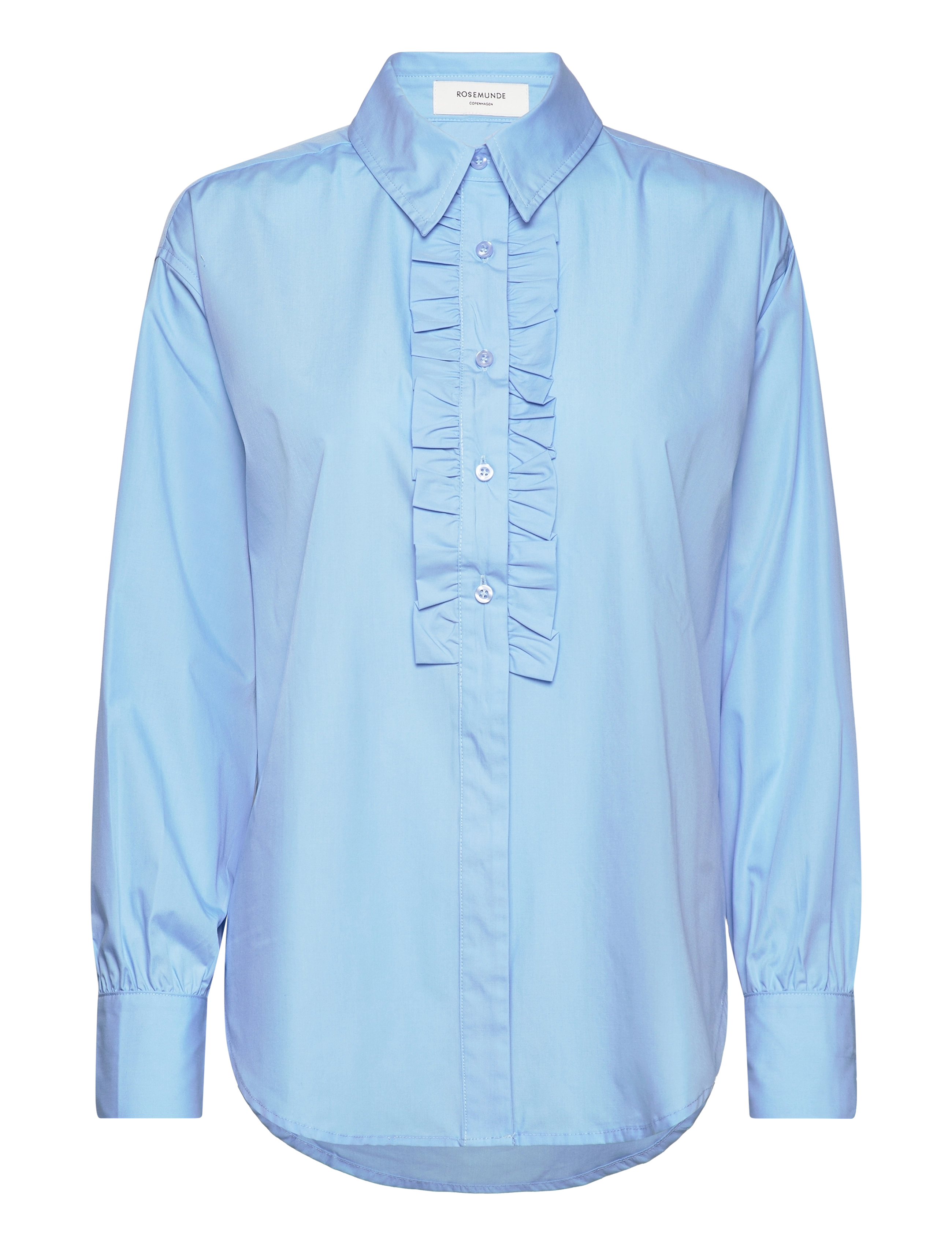 Rosemunde RWSEbony shirt w/ruffles - Bluser & Skjorter - HEAVEN / blue