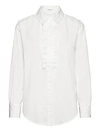 RWSEbony shirt w/ruffles - NEW WHITE