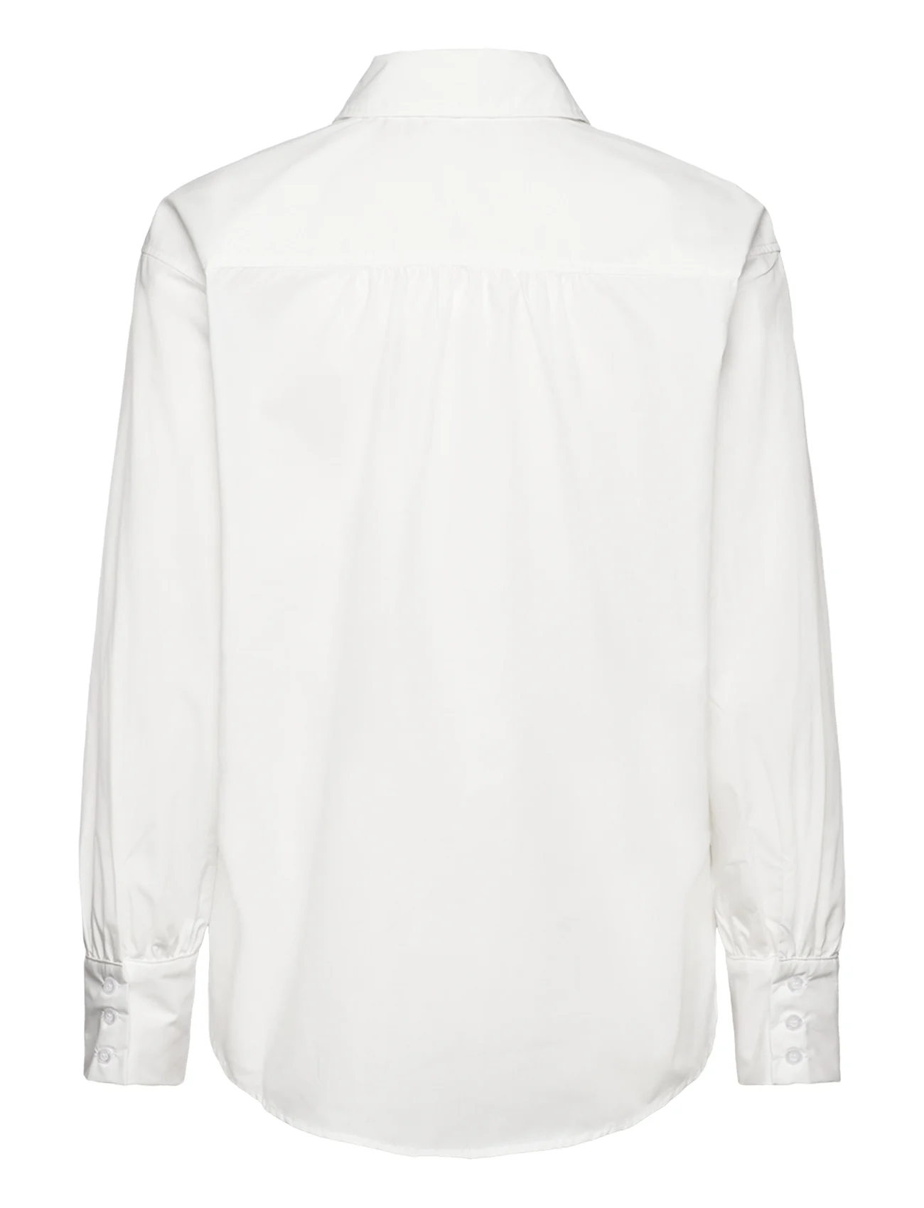 Rosemunde - RWSEbony shirt w/ruffles - langærmede skjorter - new white - 1
