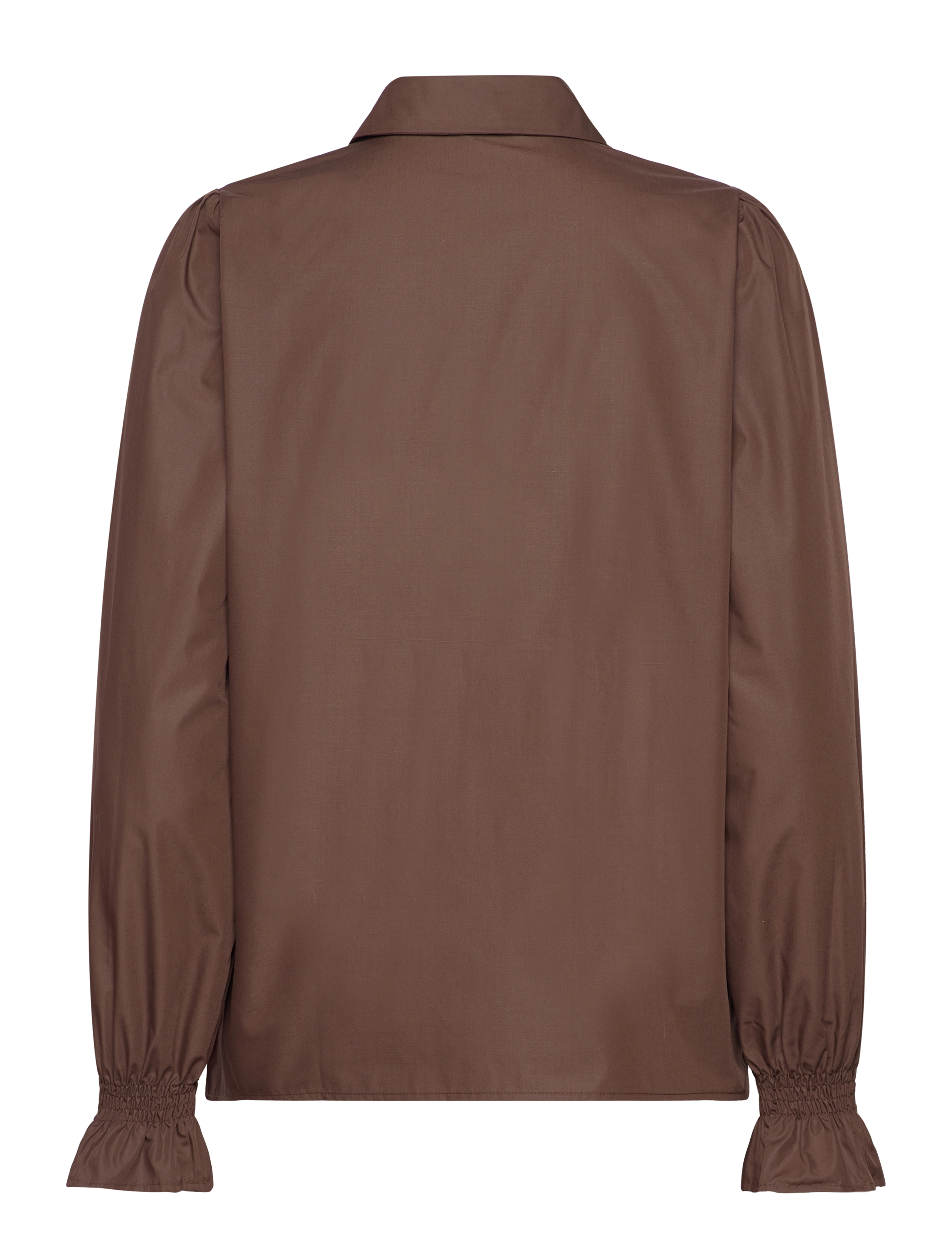 Rosemunde - Shirt w/ smock detail - chestnut - 1