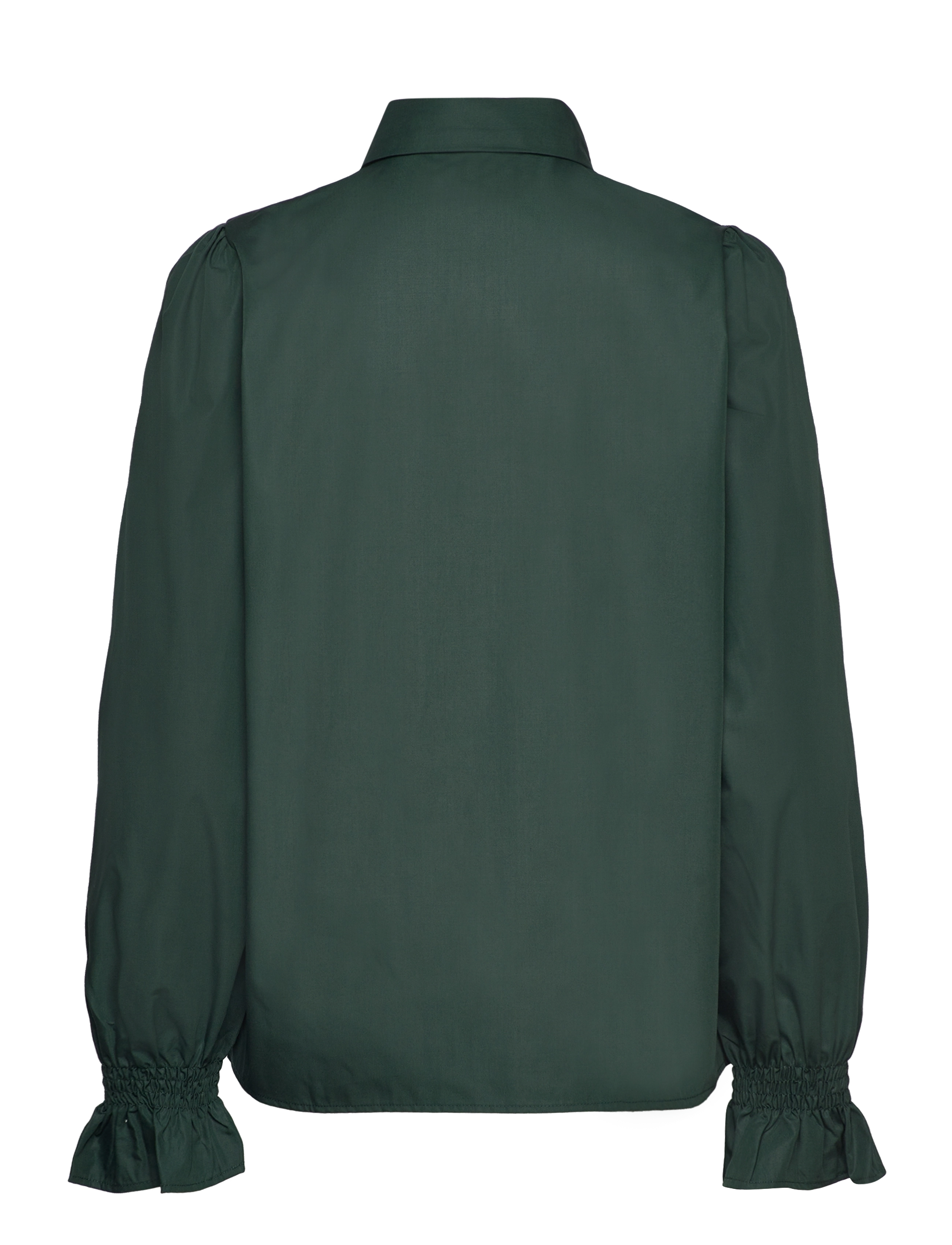 Rosemunde - Shirt w/ smock detail - dark green - 1