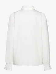 Rosemunde - Shirt w/ smock detail - langärmlige hemden - new white - 1